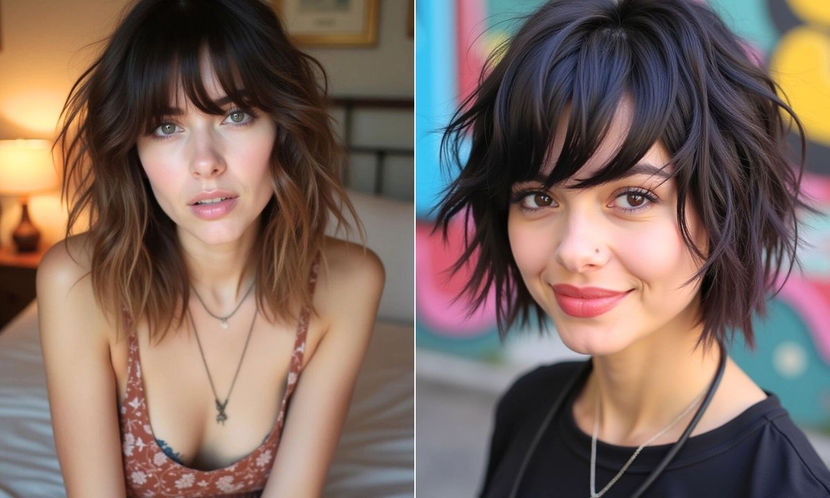22 Shoulder Length Haircut with Bangs for 2025