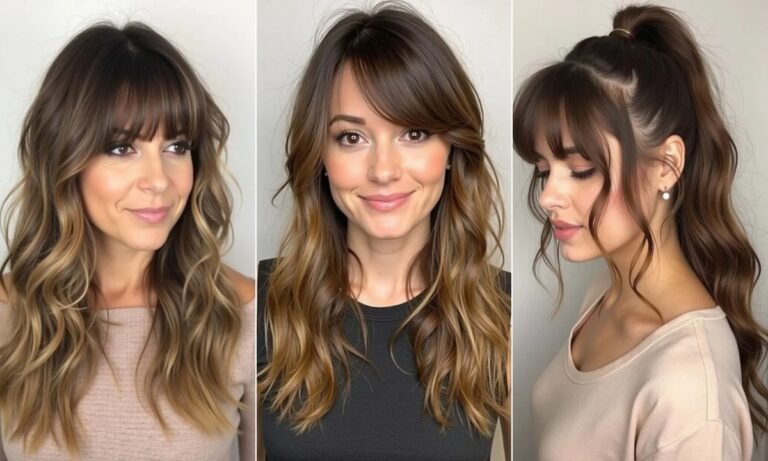 25 Wispy Curtain Bangs Long Hair for 2025